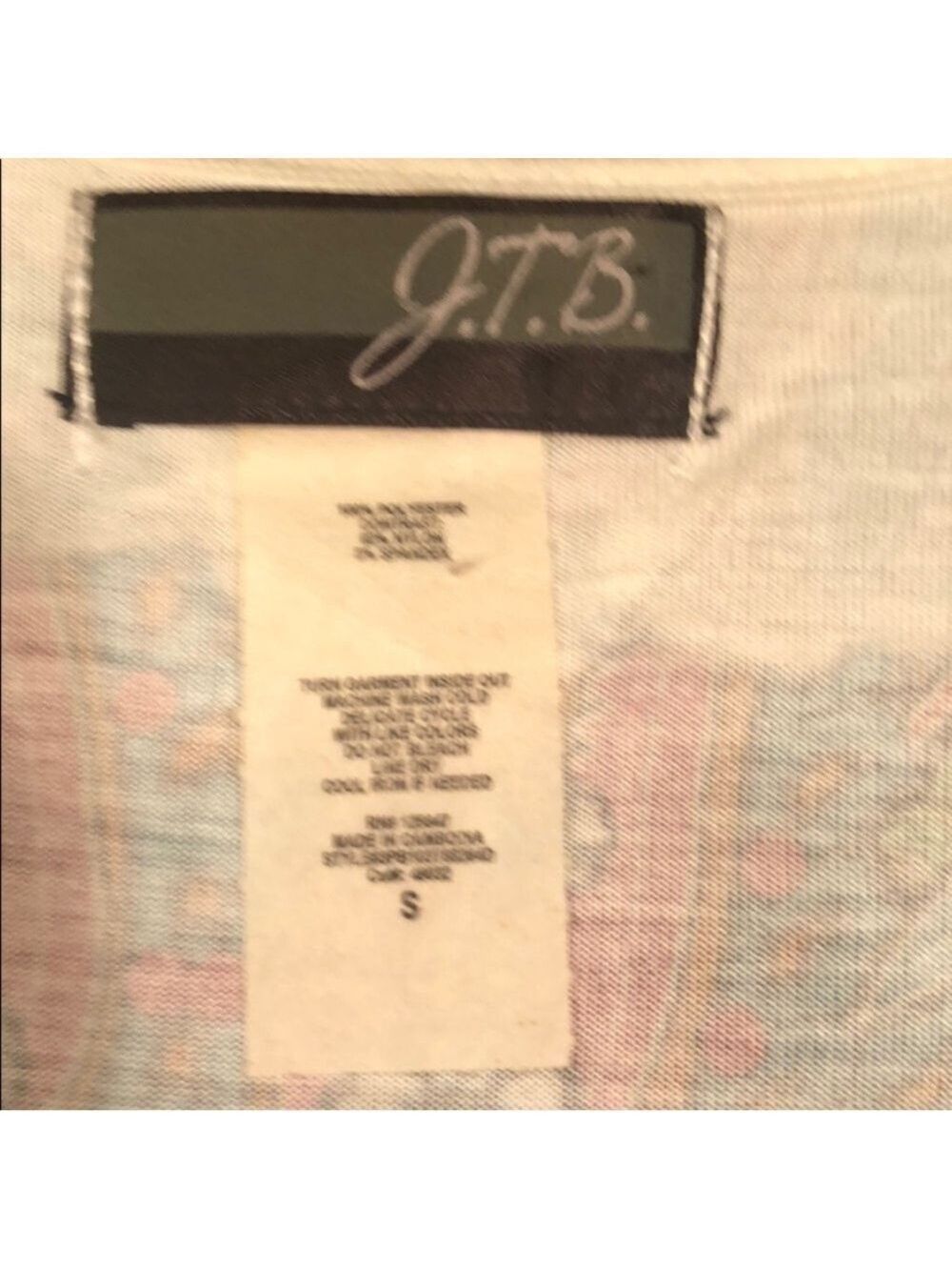 J.T.B. Fun Ruffled Colorful Tank Top Size Small - Picture 7 of 7